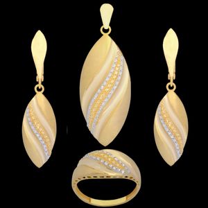 نیم ست طلا 18 عیار زنانه طلای مستجابی کد 676